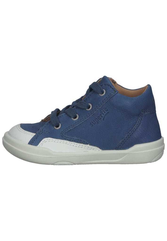 Superfit Halbschuhe Nappaleder Blau/Weiß