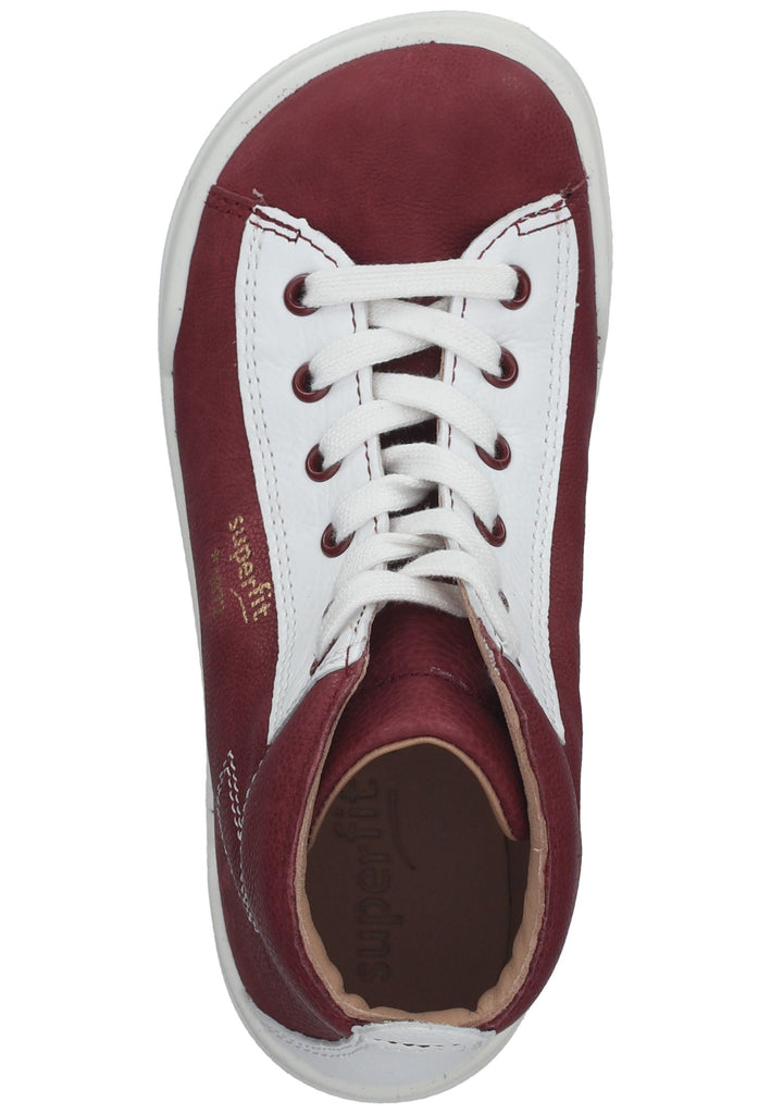 Superfit Halbschuhe Nappaleder Rot/Weiß