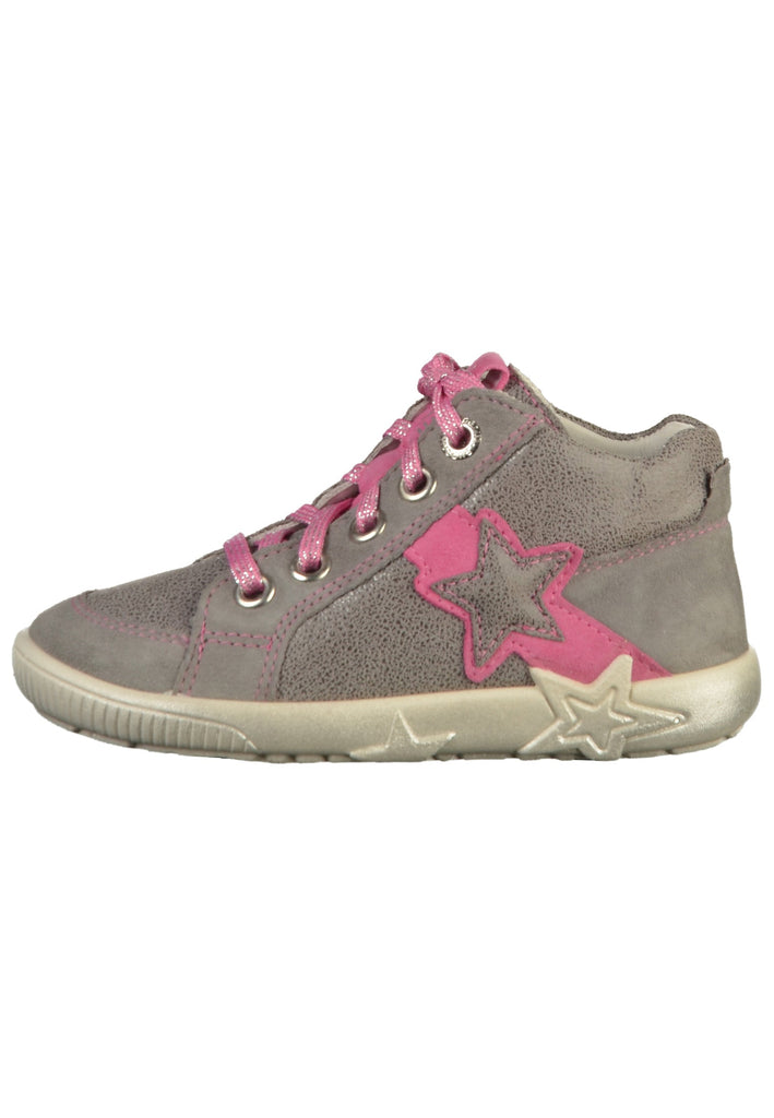 Superfit Halbschuhe Veloursleder Grau/Pink