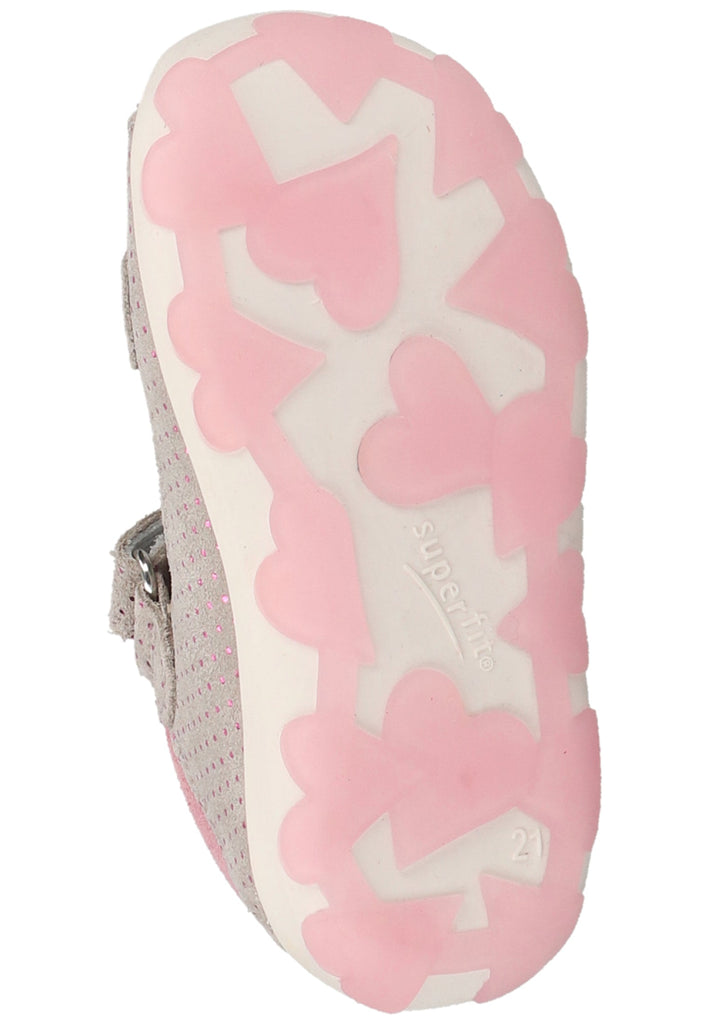 Superfit Halbschuhe Veloursleder Hellgrau