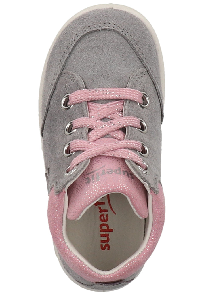 Superfit Halbschuhe Veloursleder Hellgrau