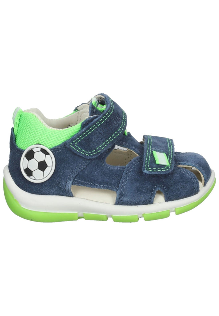 Superfit Halbschuhe Veloursleder/Textil Blau/Grün