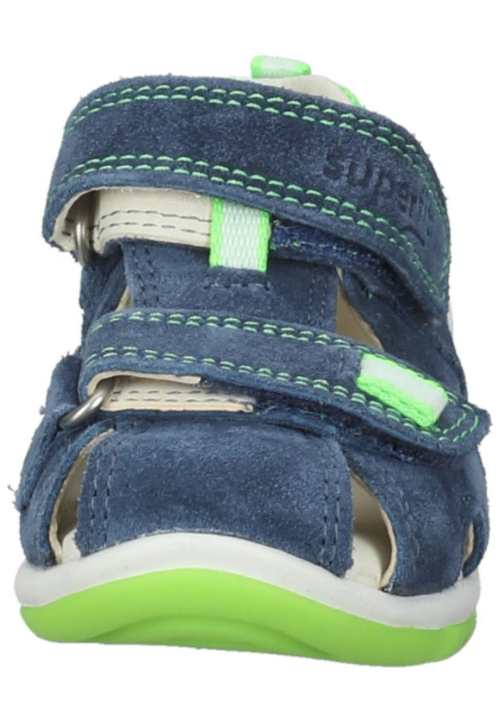 Superfit Halbschuhe Veloursleder/Textil Blau/Grün