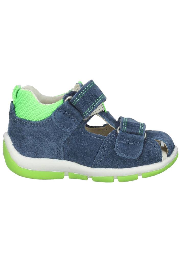 Superfit Halbschuhe Veloursleder/Textil Blau/Grün