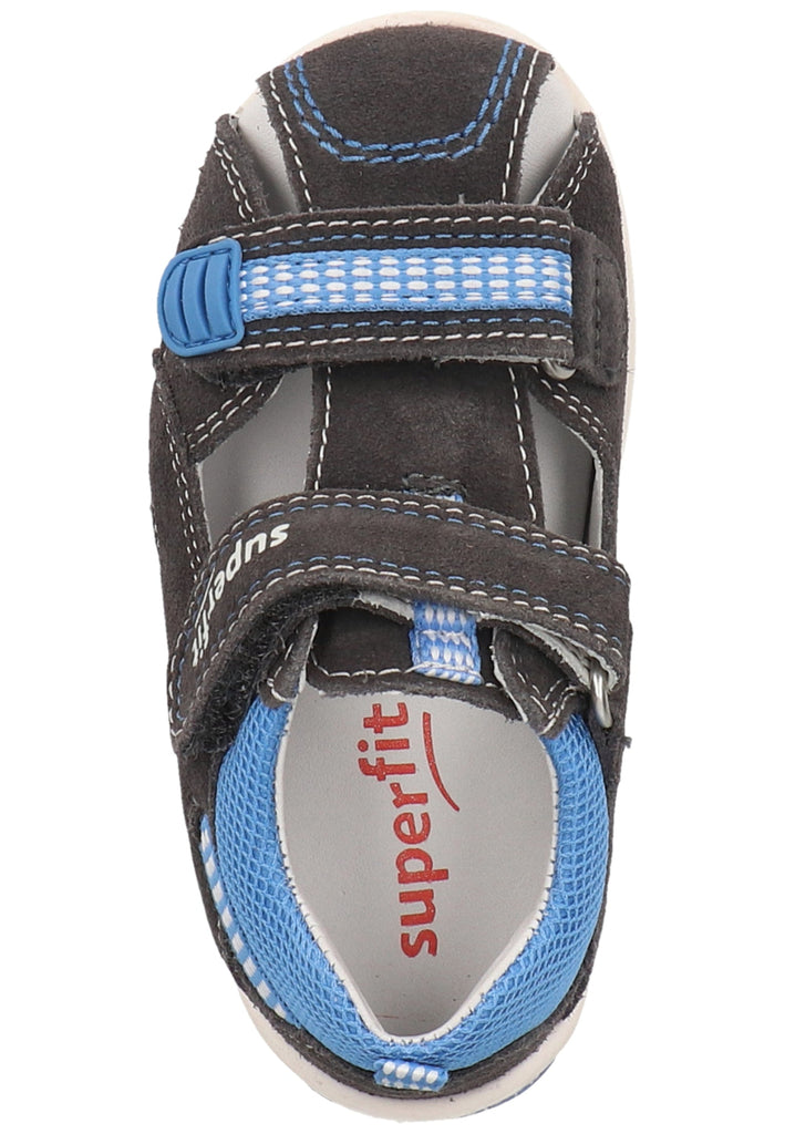 Superfit Halbschuhe Veloursleder/Textil Hellgrau
