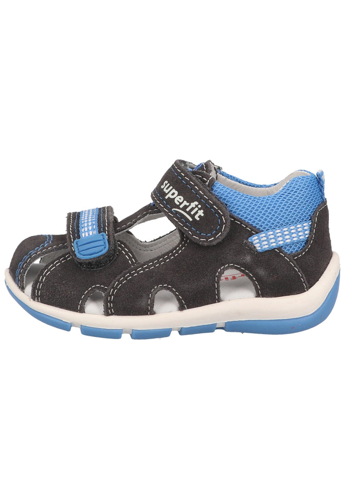 Superfit Halbschuhe Veloursleder/Textil Hellgrau