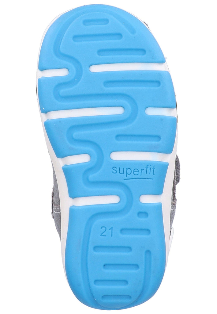 Superfit Halbschuhe Veloursleder/Textil Hellgrau
