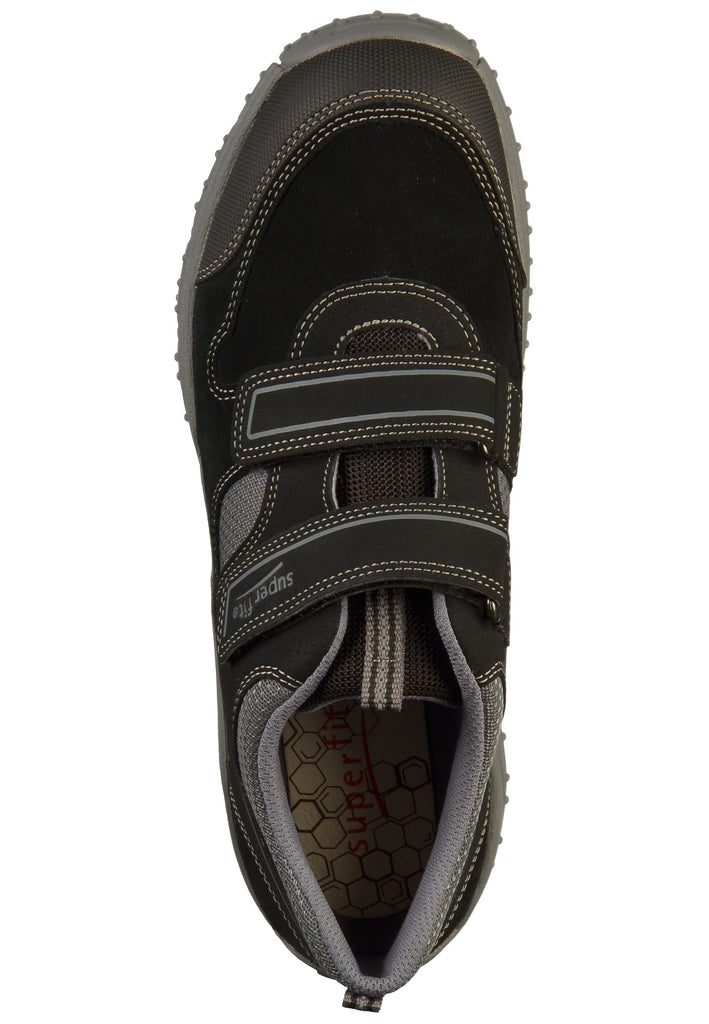 Superfit Halbschuhe Veloursleder/Textil Schwarz/Grau