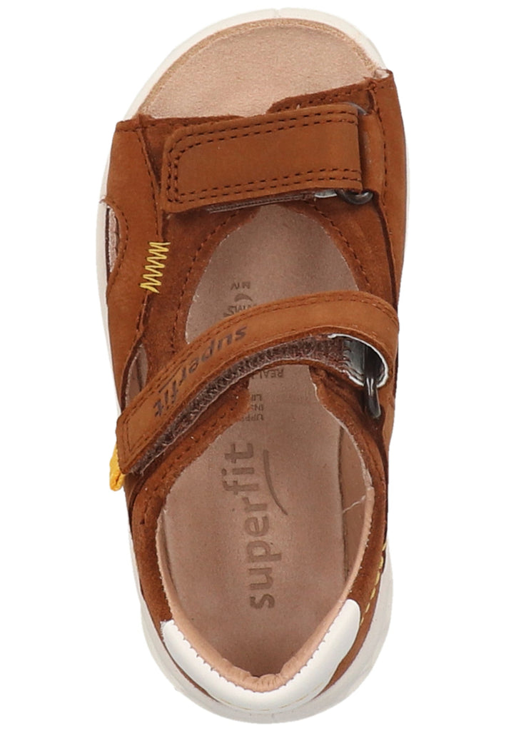 Superfit Sandalen Leder Braun/Gelb