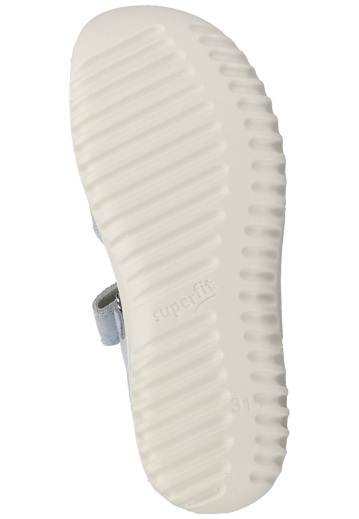 Superfit Sandalen Leder Hellblau/Silber