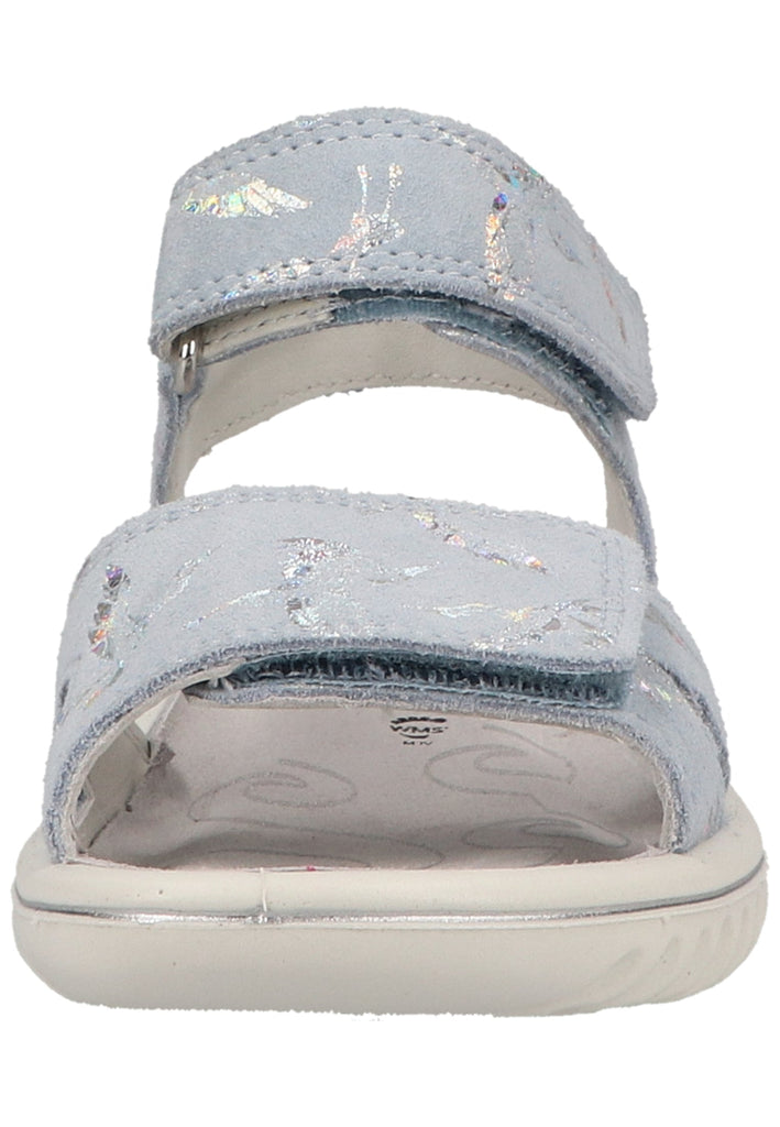 Superfit Sandalen Leder Hellblau/Silber