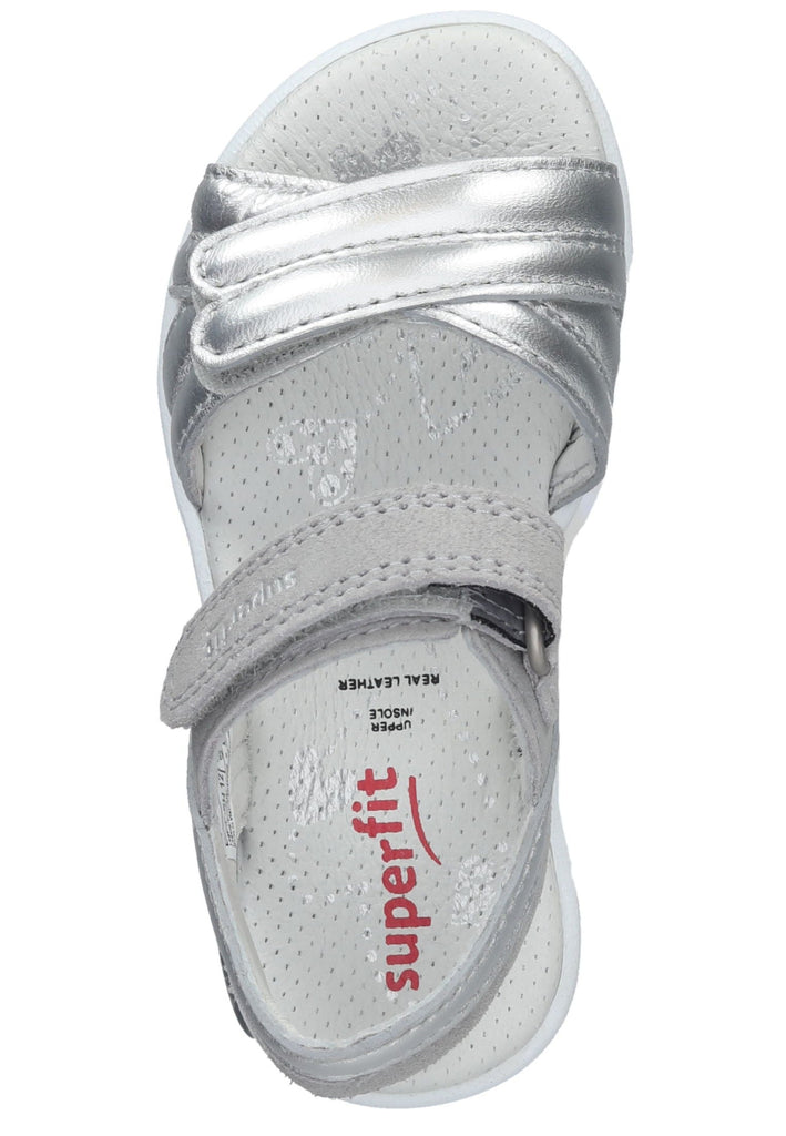 Superfit Sandalen Leder Silber/Grau