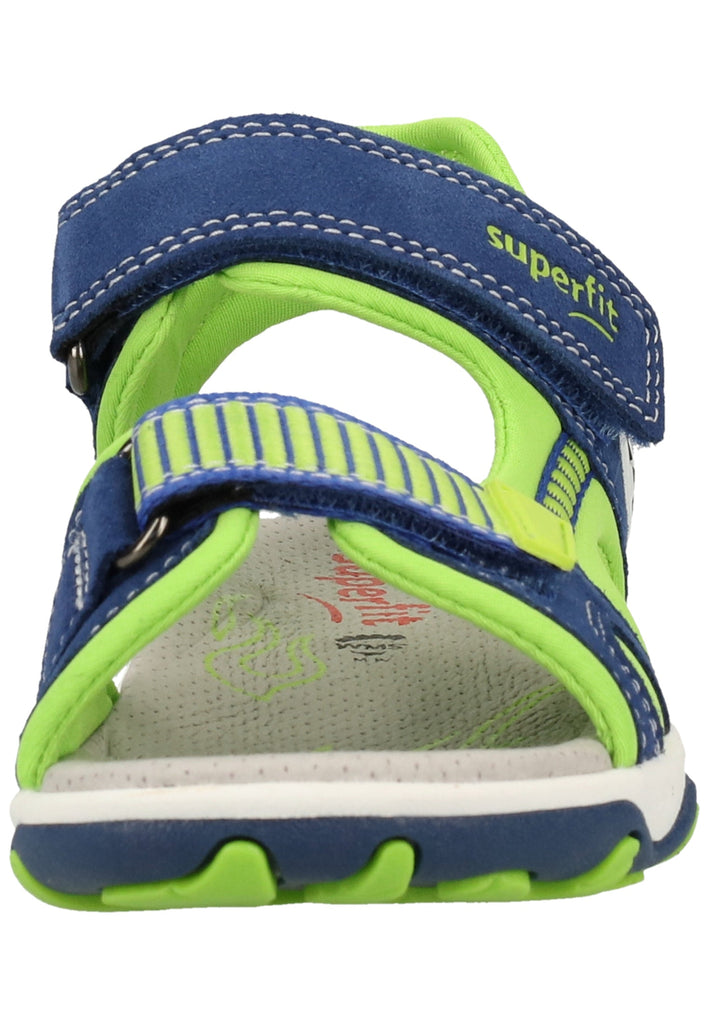 Superfit Sandalen Leder/Textil Blau/Grün