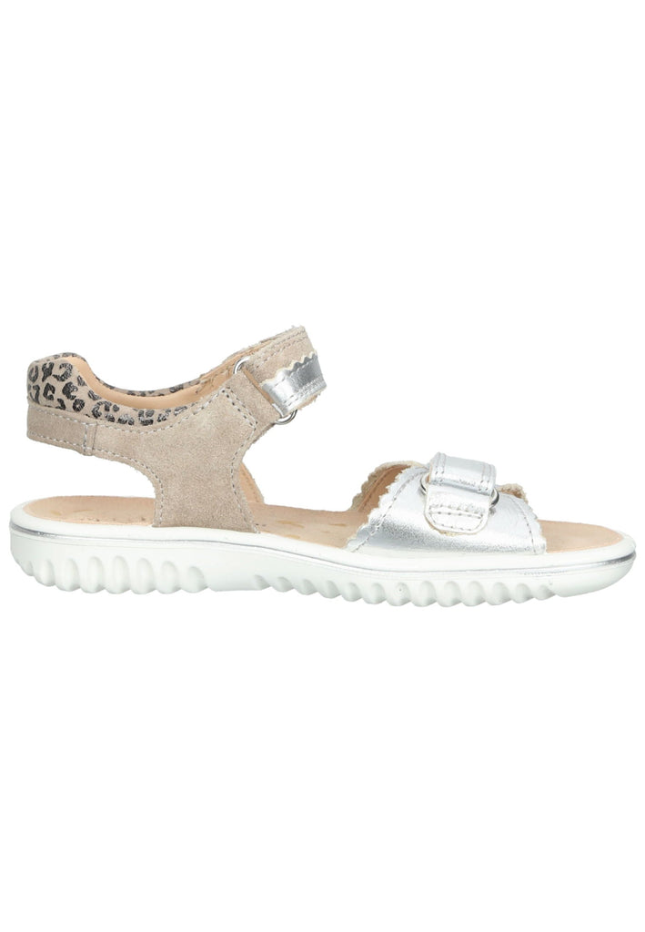 Sandalen Superfit Sandalen Leder Silber/Beige