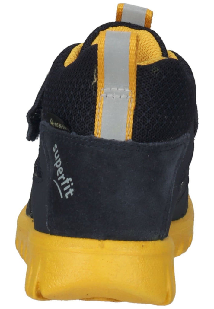 Superfit Sneaker Lederimitat/Textil Blau/Gelb