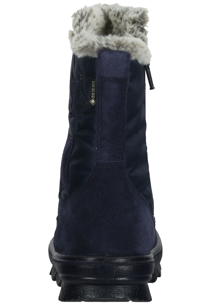 Superfit Stiefel Veloursleder/Textil Blau Warmfutter