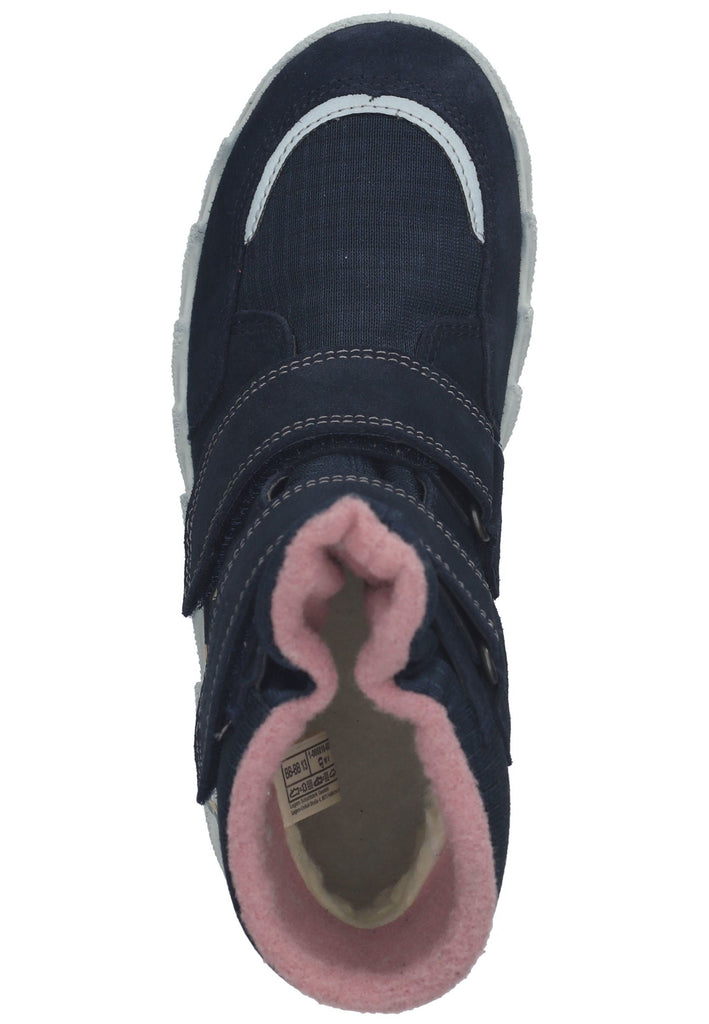 Superfit Stiefel Veloursleder/Textil Blau Warmfutter