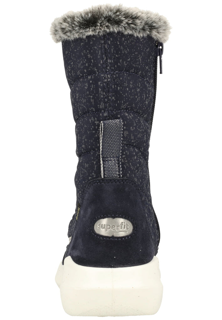 Superfit Stiefel Veloursleder/Textil Blau Warmfutter