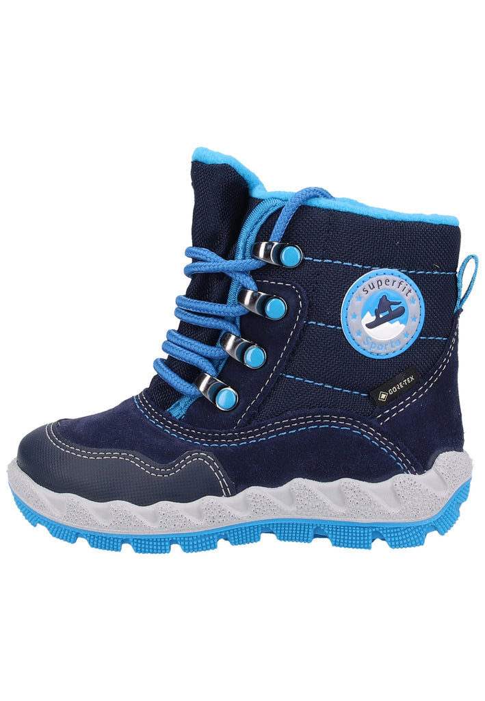 Superfit Stiefel Veloursleder/Textil Blau Warmfutter