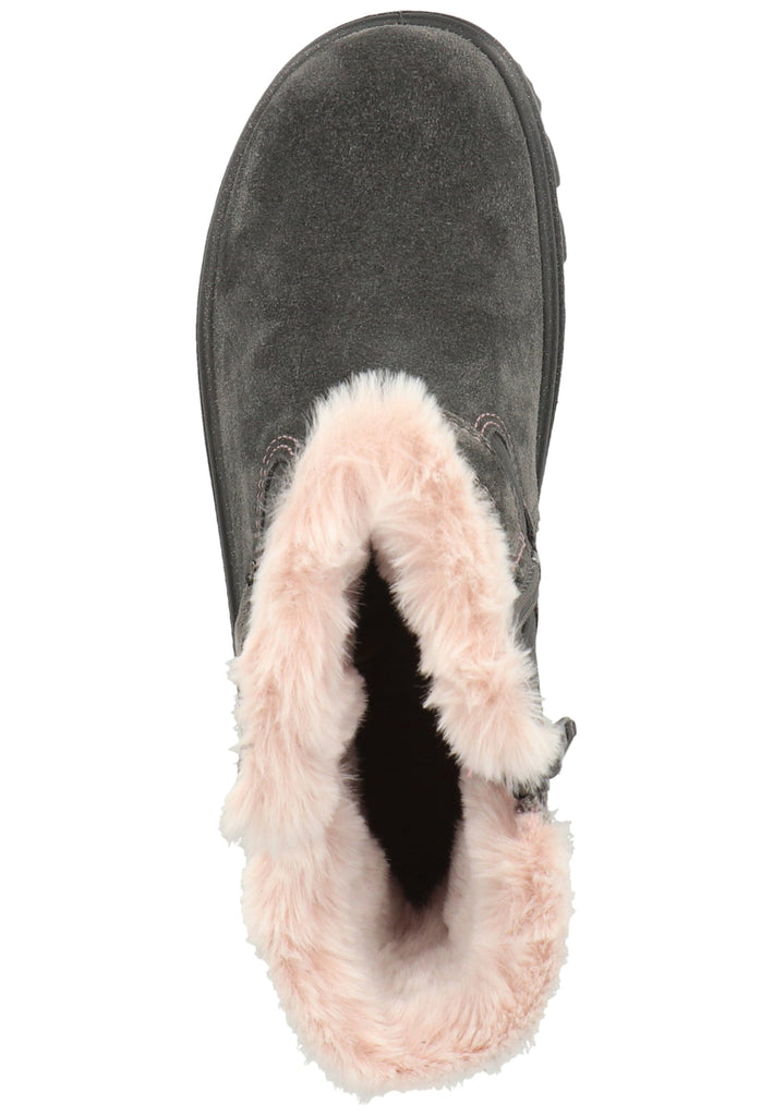 Superfit Stiefel Veloursleder/Textil Grau Warmfutter