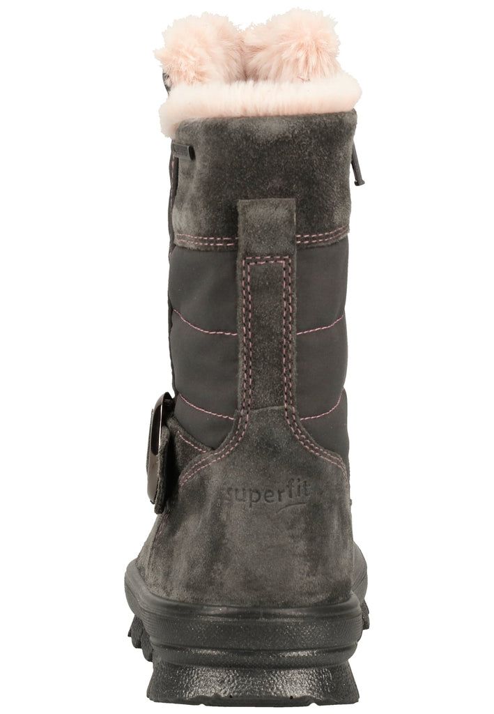 Superfit Stiefel Veloursleder/Textil Grau Warmfutter