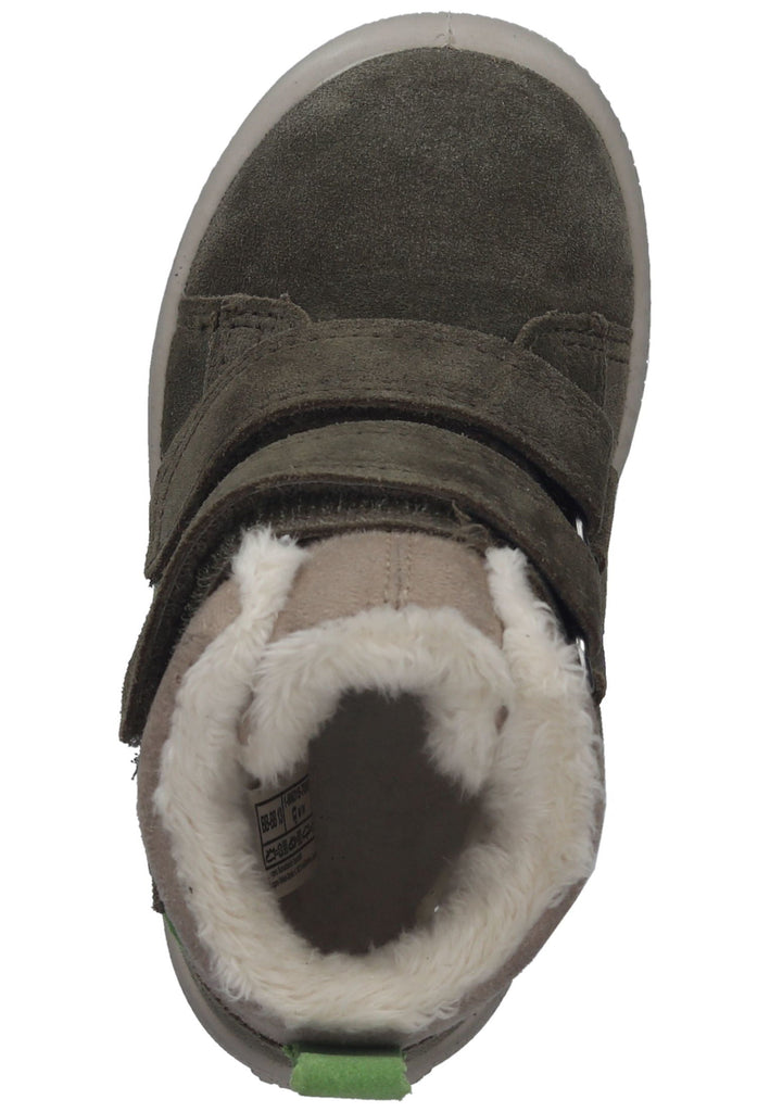 Superfit Stiefel Veloursleder/Textil Grün Warmfutter