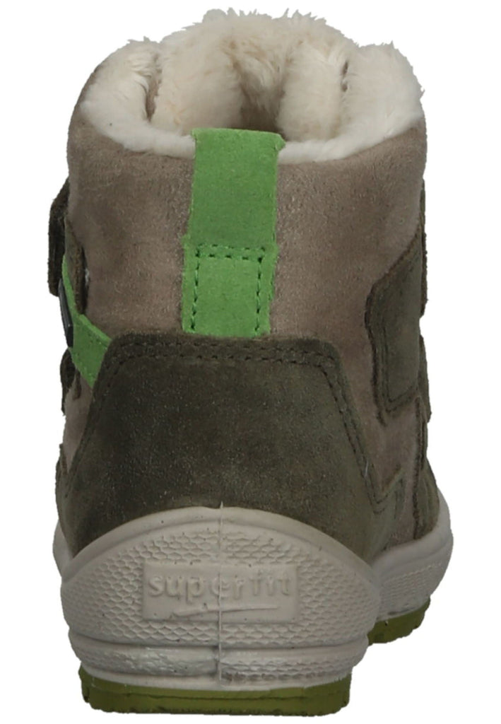 Superfit Stiefel Veloursleder/Textil Grün Warmfutter