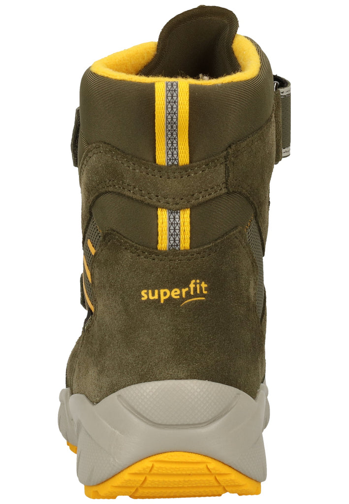 Superfit Stiefel Veloursleder/Textil Grün Warmfutter