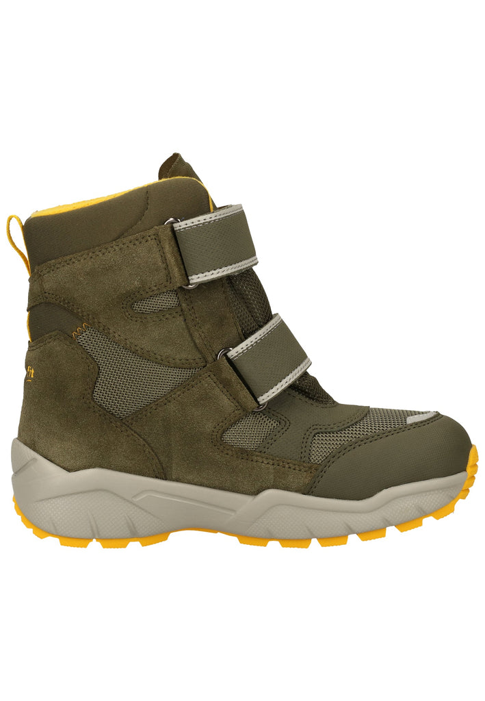 Superfit Stiefel Veloursleder/Textil Grün Warmfutter