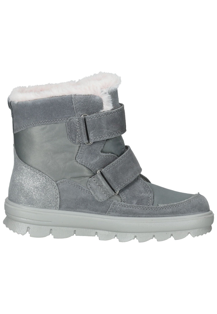 Superfit Stiefel Veloursleder/Textil Hellgrau Warmfutter