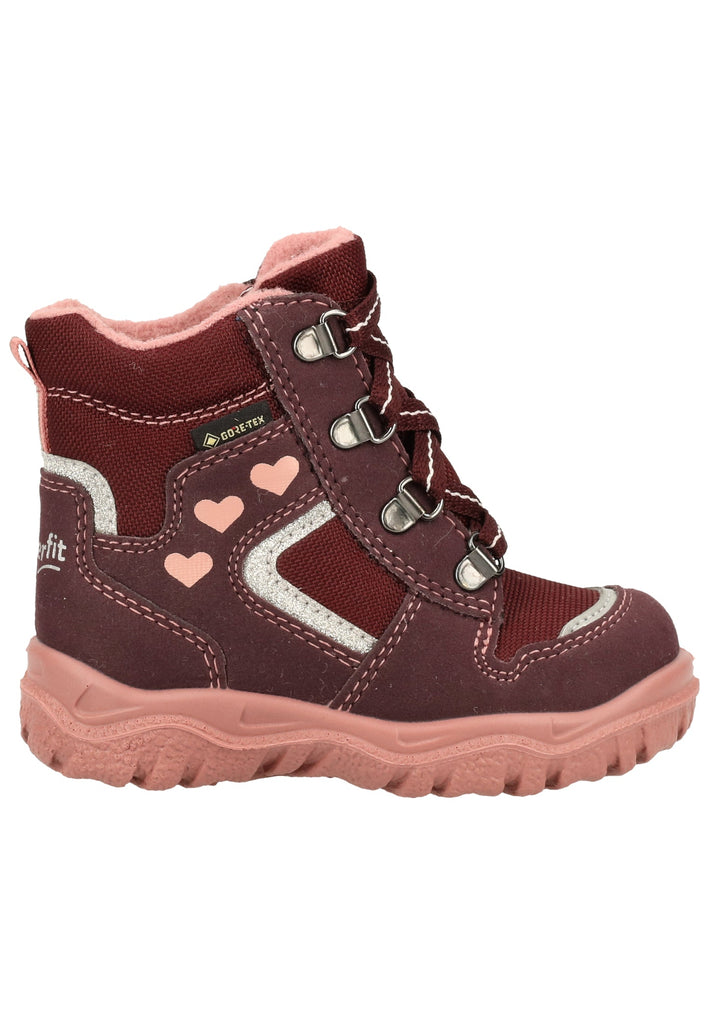 Superfit Stiefel Veloursleder/Textil Rot/Pink