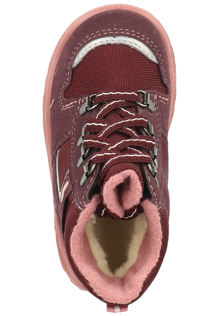 Superfit Stiefel Veloursleder/Textil Rot/Pink