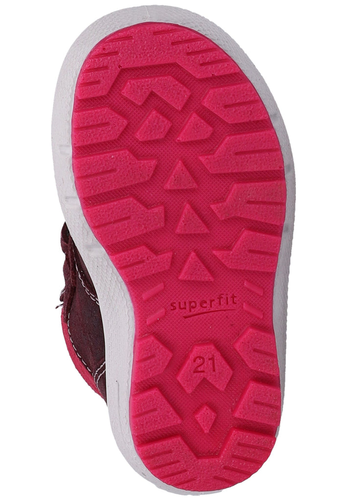 Superfit Stiefel Veloursleder/Textil Rot Warmfutter