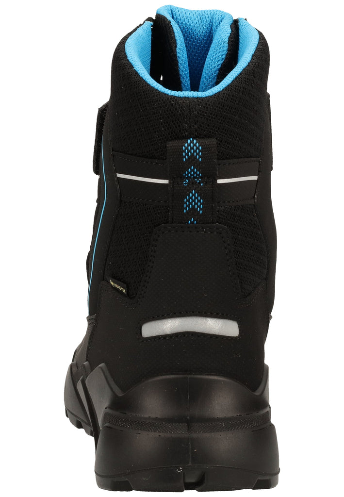 Superfit Stiefel Veloursleder/Textil Schwarz/Blau Warmfutter