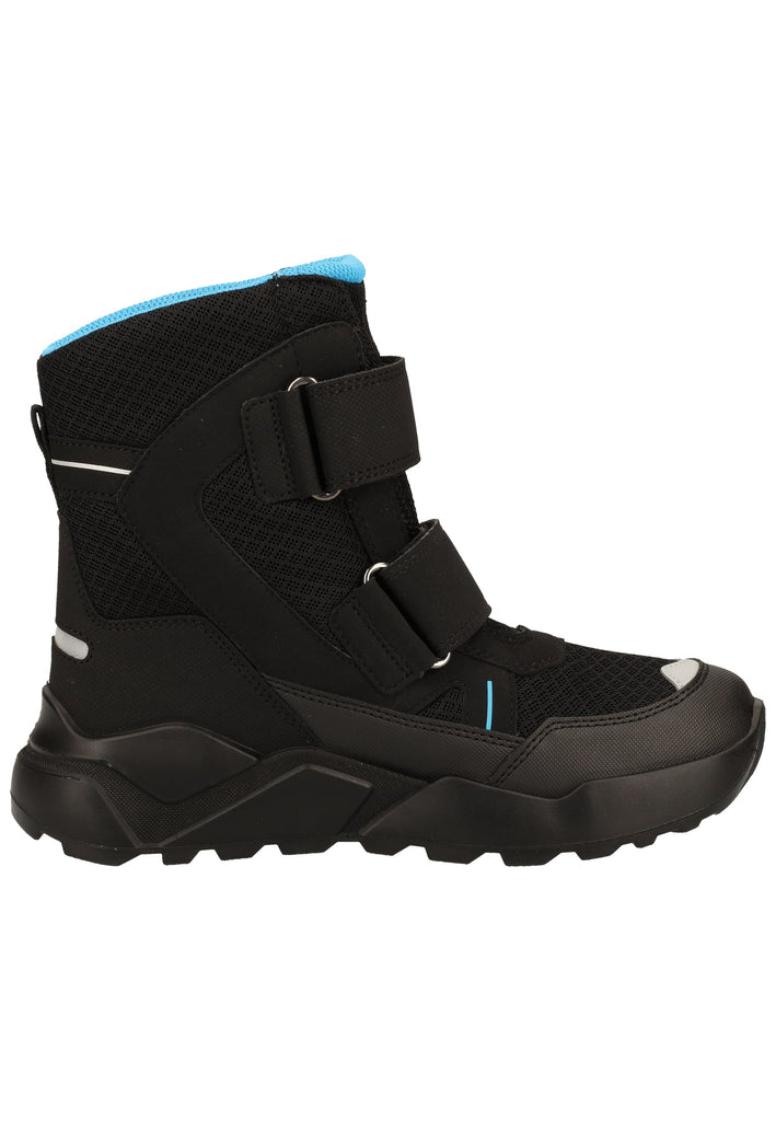 Superfit Stiefel Veloursleder/Textil Schwarz/Blau Warmfutter