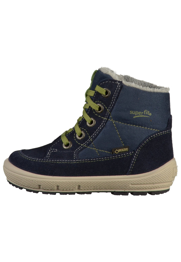 Superfit Stiefelette Leder/Textil Blau