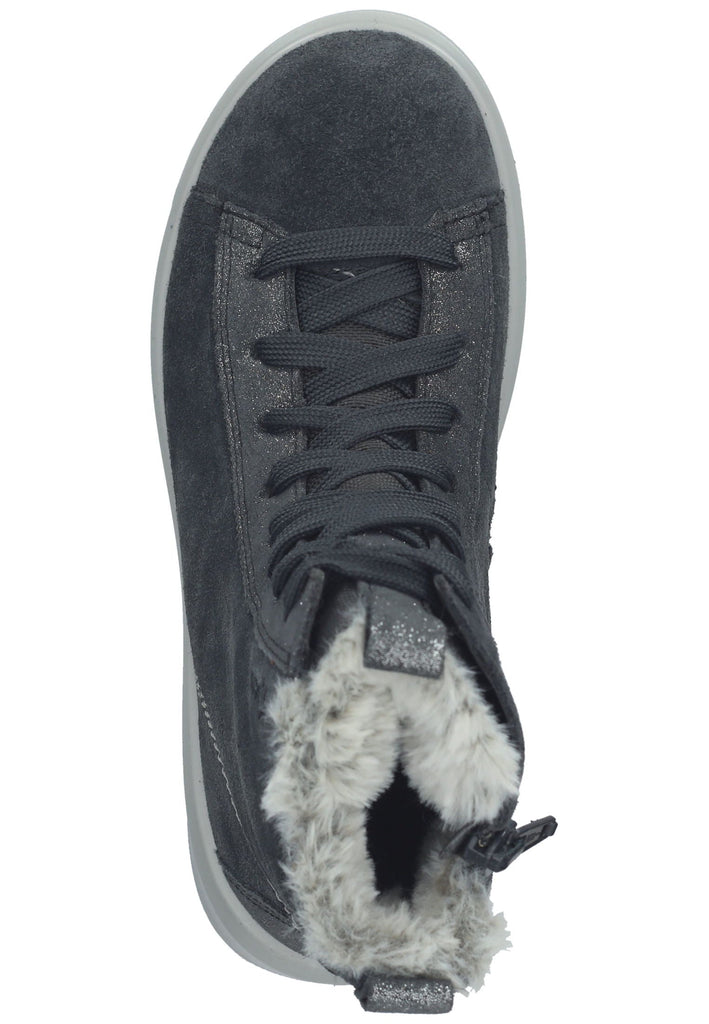 Superfit Stiefelette Leder/Textil Grau Warmfutter