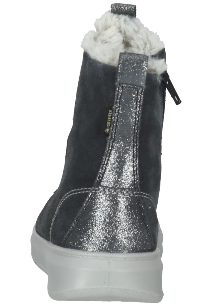 Superfit Stiefelette Leder/Textil Grau Warmfutter