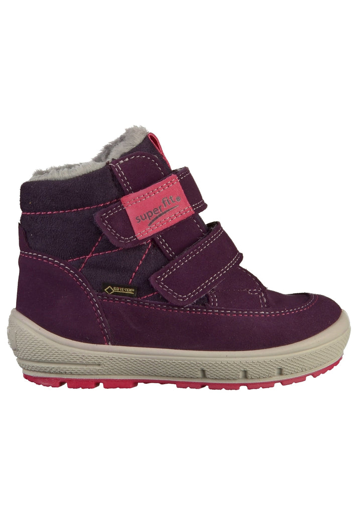 Superfit Stiefelette Leder/Textil Lila