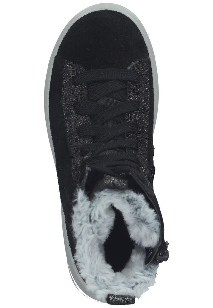 Superfit Stiefelette Leder/Textil Schwarz Warmfutter
