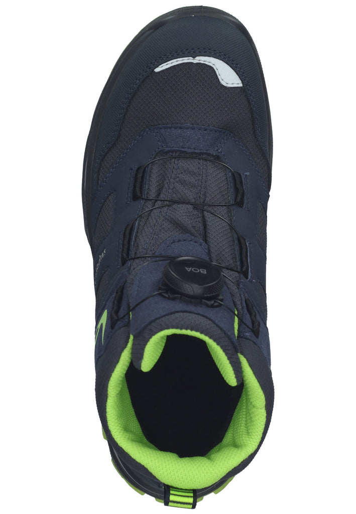 Superfit Stiefelette Lederimitat/Textil Blau/Grün