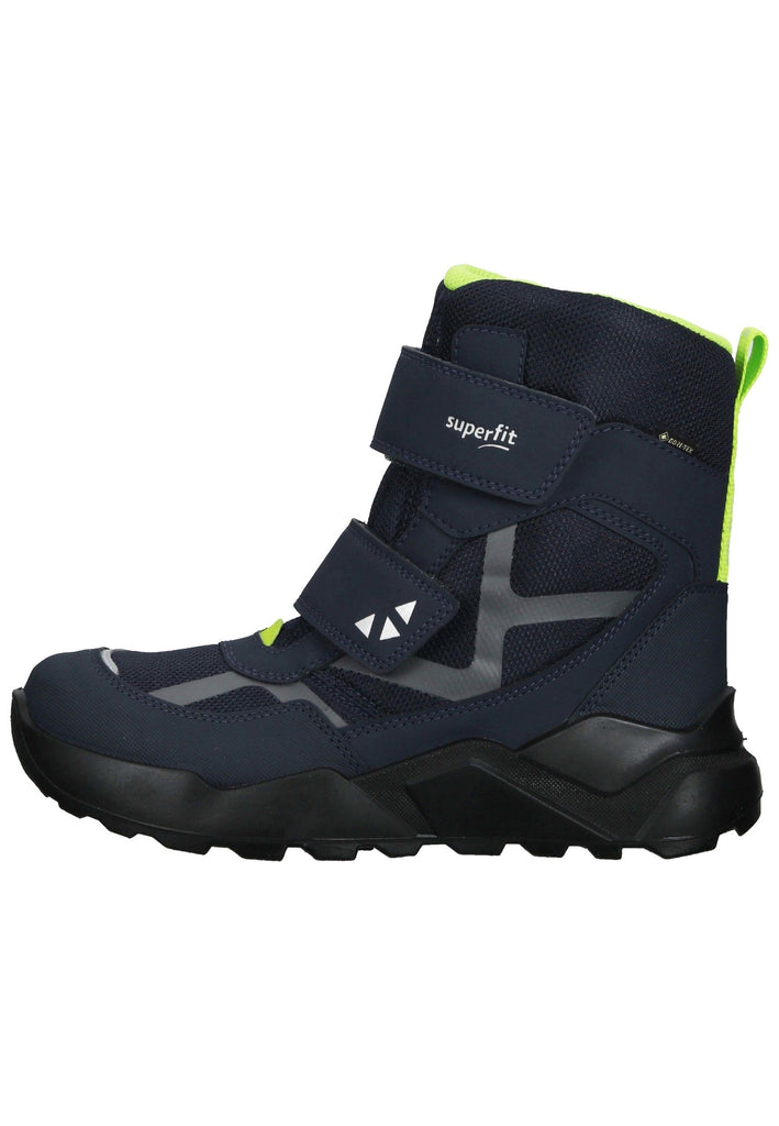 Superfit Stiefelette Lederimitat/Textil Blau/Grün