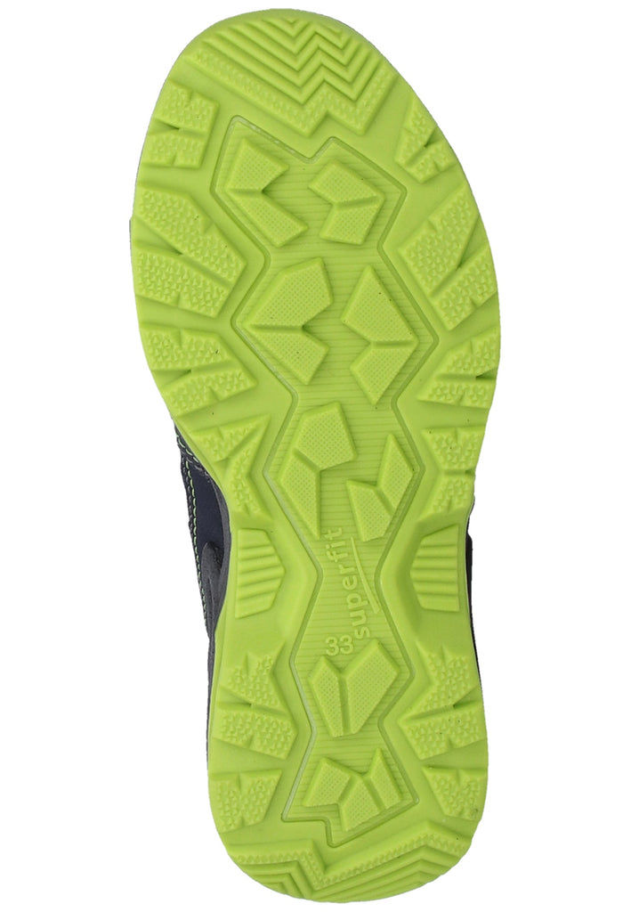 Superfit Stiefelette Lederimitat/Textil Blau/Grün Warmfutter