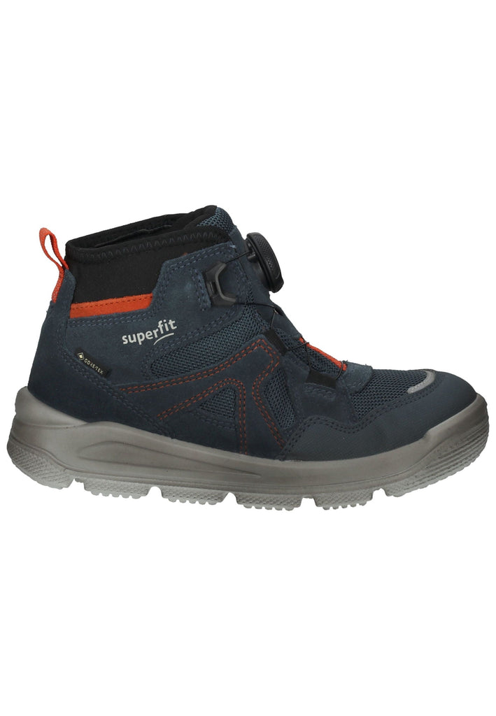 Superfit Stiefelette Lederimitat/Textil Blau/Rot
