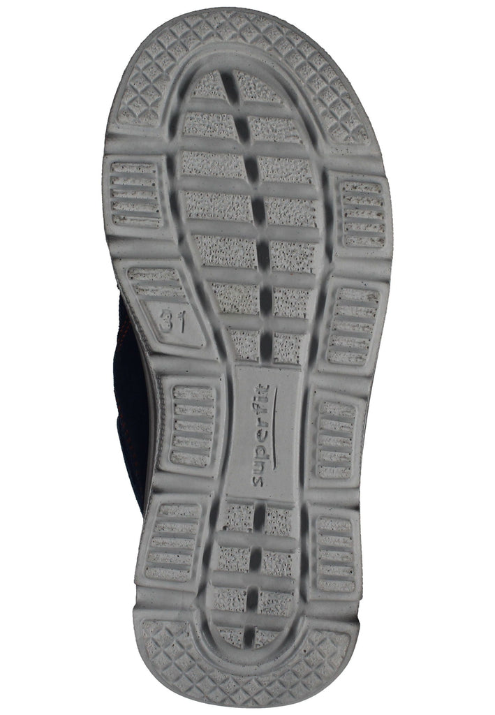 Superfit Stiefelette Lederimitat/Textil Blau/Rot