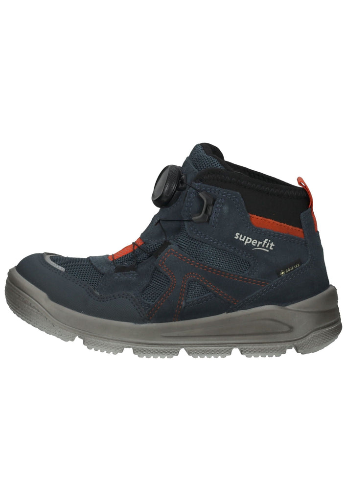 Superfit Stiefelette Lederimitat/Textil Blau/Rot