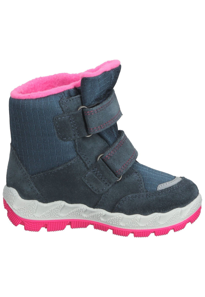 Superfit Stiefelette Veloursleder Blau/Pink Warmfutter