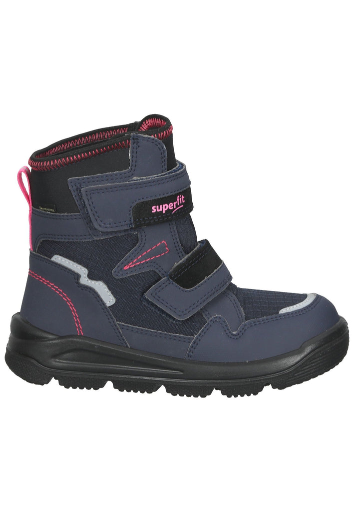 Superfit Stiefelette Veloursleder Blau/Pink Warmfutter