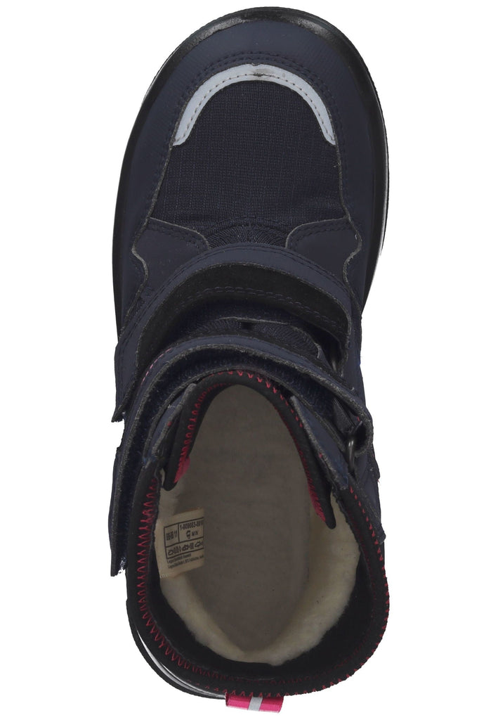 Superfit Stiefelette Veloursleder Blau/Pink Warmfutter