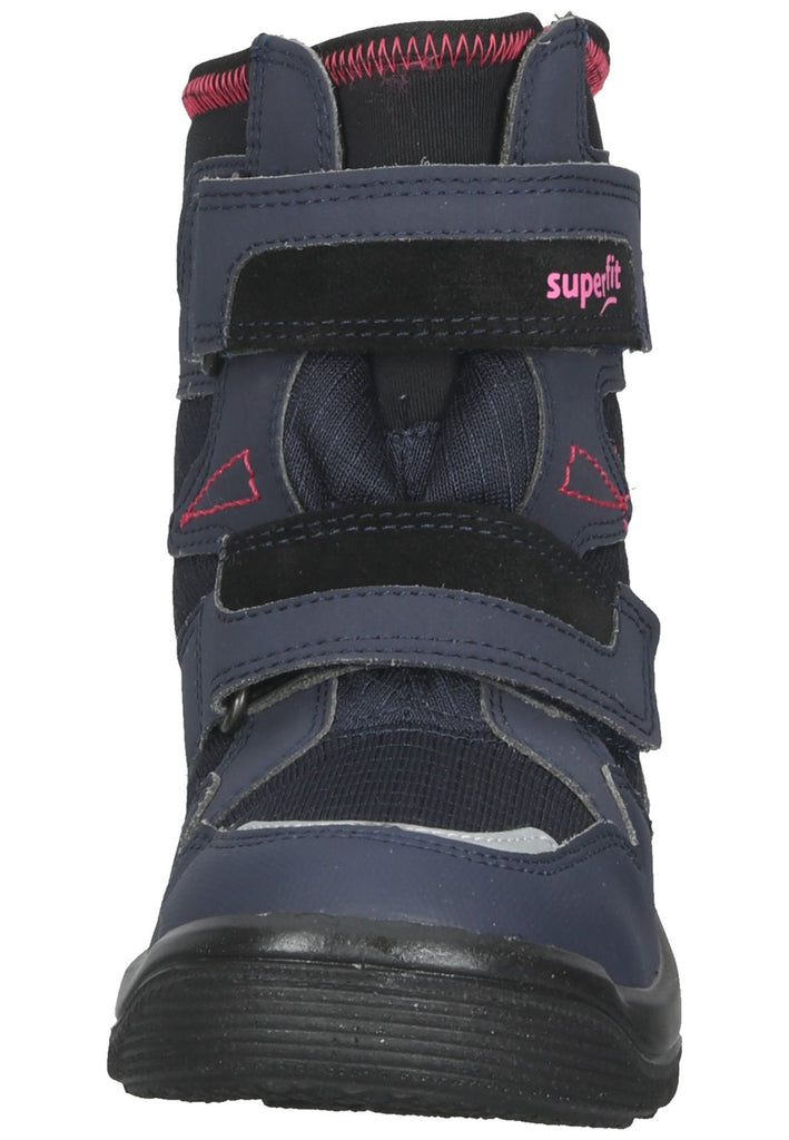 Superfit Stiefelette Veloursleder Blau/Pink Warmfutter